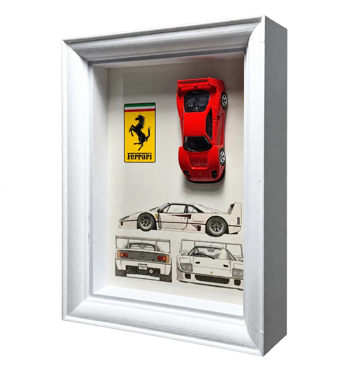 Ferrari F40 w ramce 3D Dioramax