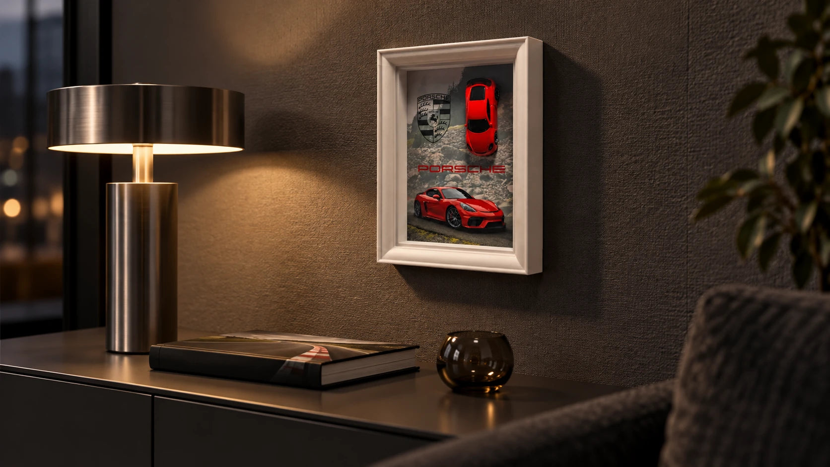 Porsche 718 Cayman GT4 w domowej aranżacji