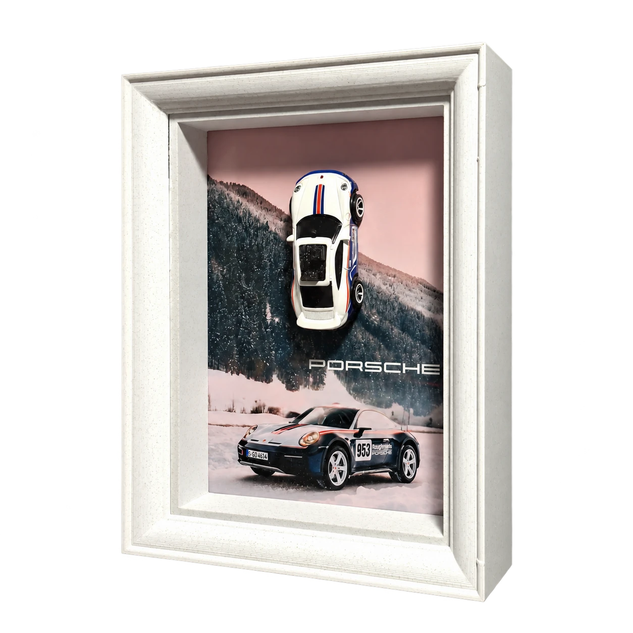 Porsche 911 Dakar - model w ramce 3D Dioramax