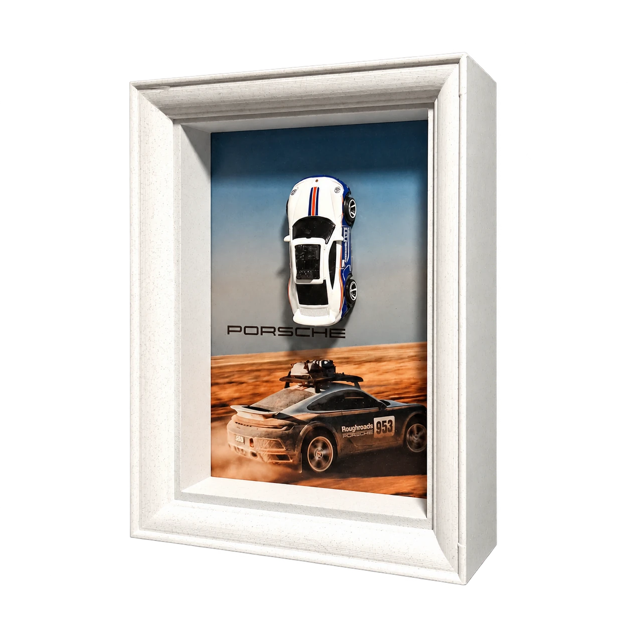 Porsche 911 Dakar - Rothmans - model w ramce 3D Dioramax