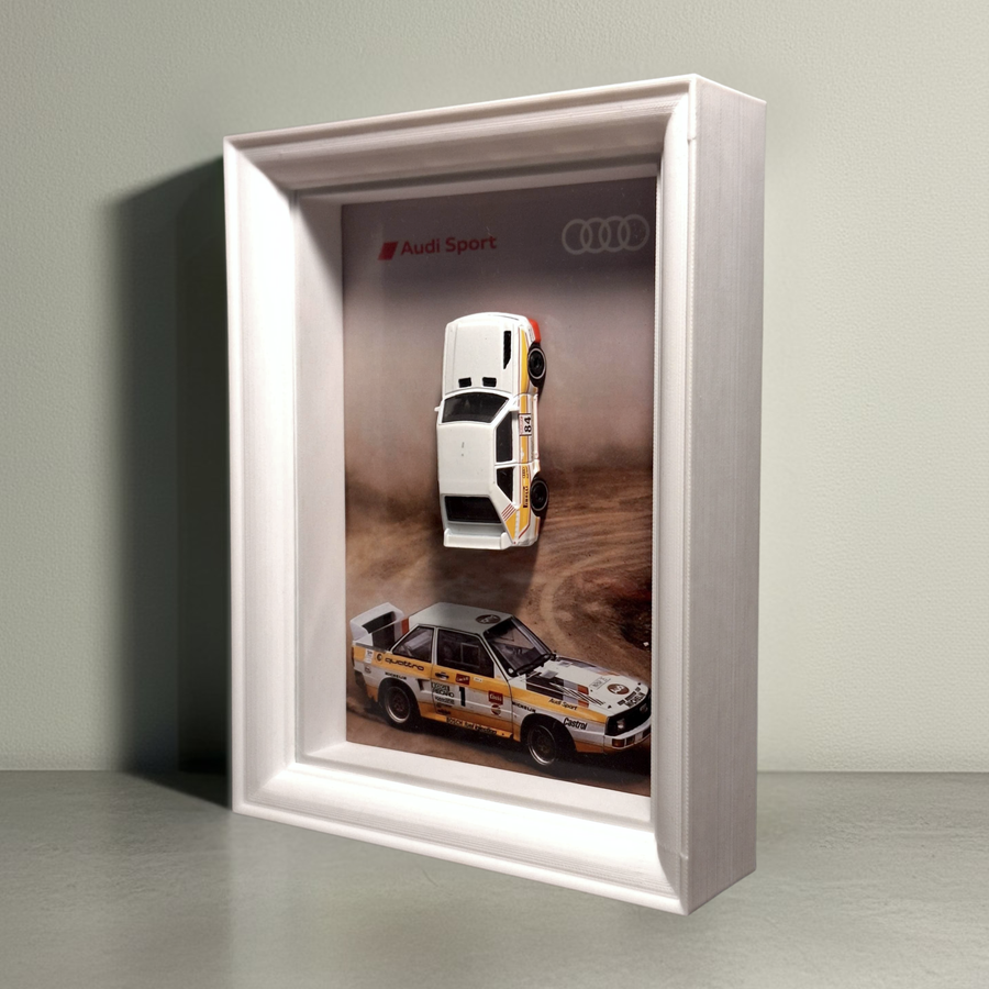 Miniatura Audi Quattro w ramce