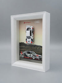 Audi 90 Quattro GTO - Châssis avec modèle réduit 1:64