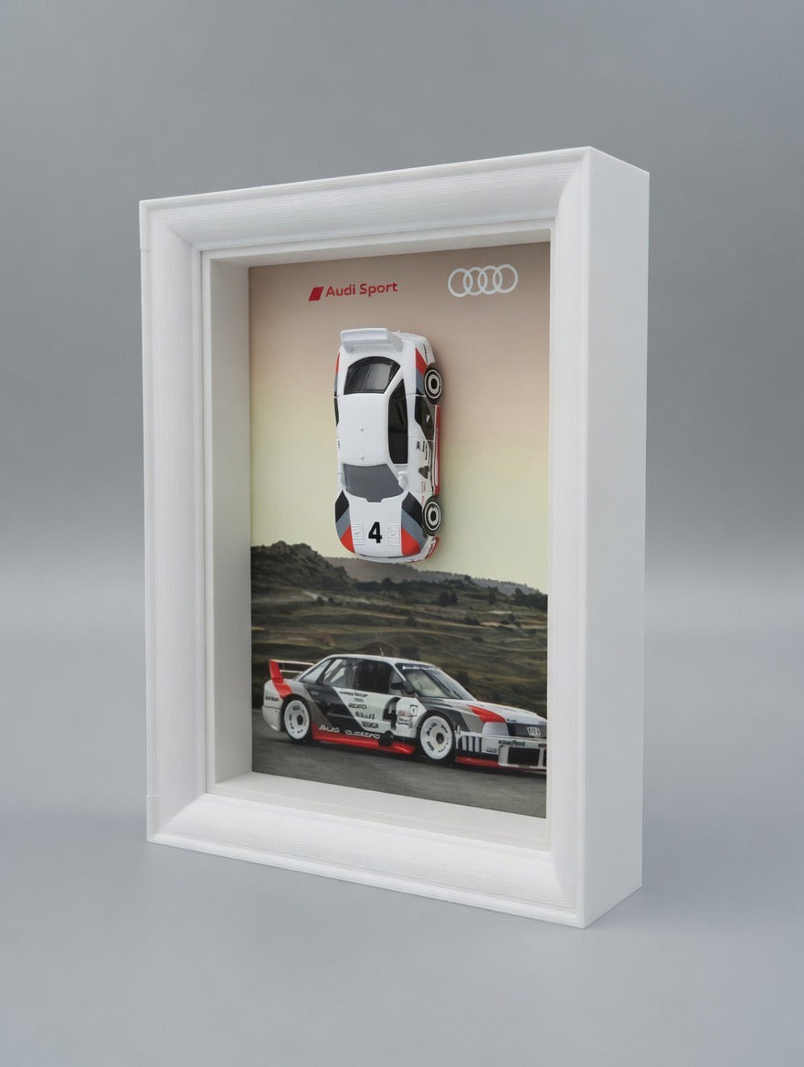 Audi 90 Quattro GTO - Châssis avec modèle réduit 1:64