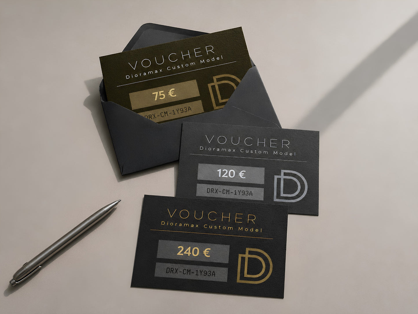 Voucher na indywidualny model samochodu Dioramax w wariantach kwotowych