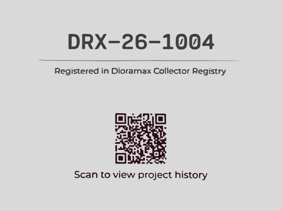 Indywidualny numer seryjny Dioramax i kod QR do karty projektu