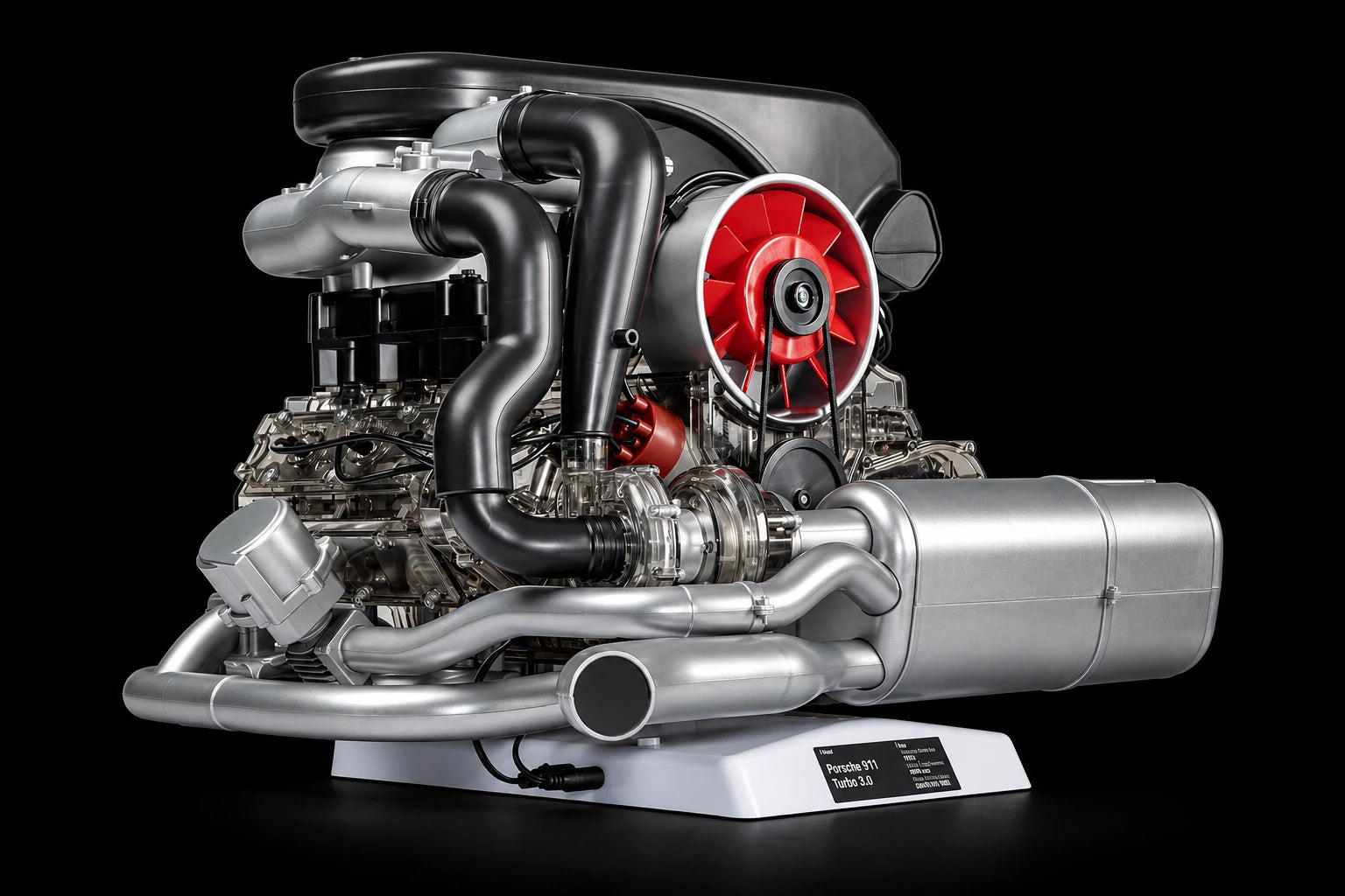 Porsche 911 Turbo - model silnika do składania